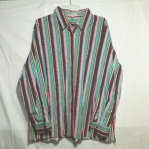 Foxcroft fun colorfull striped blouse